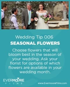 Seasonal Flowers | Wedding Tip 006 | Evermoore Films