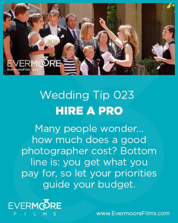 Hire a Pro | Wedding Tip 023 | Evermoore Films