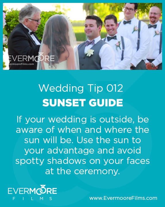 Sunset Guide | Wedding Tip 012 | Evermoore Films