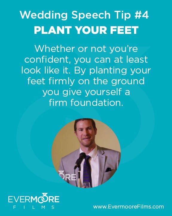 Plant Your Feet | Wedding Speech Tip #4 | Evermoore Films