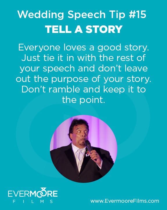 Tell a Story | Wedding Speech Tip #15 | Evermoore Films