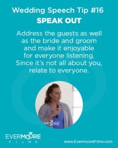 Speak Out | Wedding Speech Tip #16 | Evermoore Films