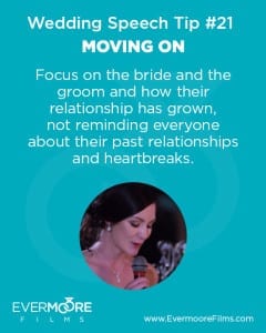 Moving On | Wedding Speech Tip #21 | Evermoore Films
