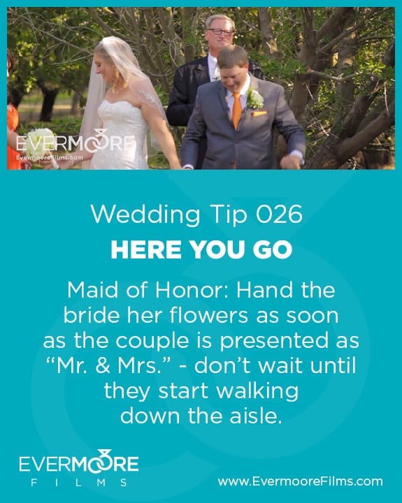 Here You Go | Wedding Tip 026 | Evermoore Films