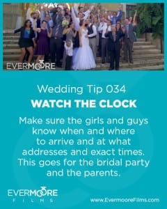 Watch the Clock | Wedding Tip 034 | Evermoore Films