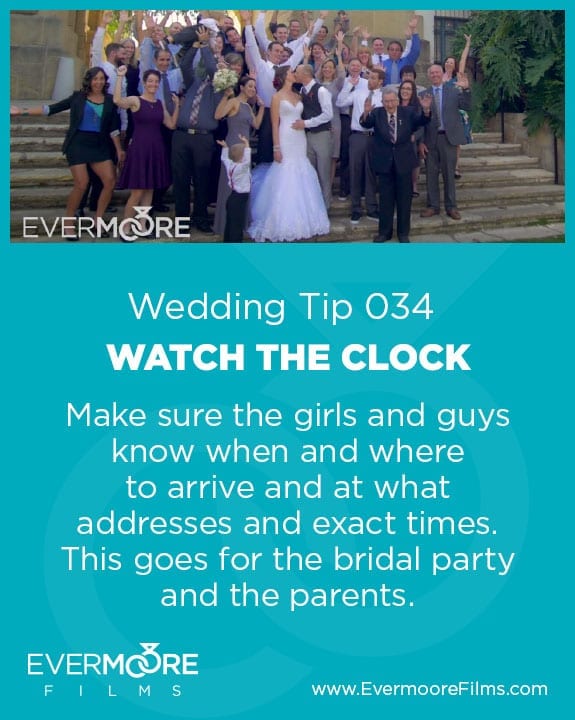 Watch the Clock | Wedding Tip 034 | Evermoore Films