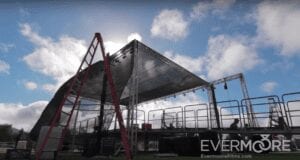 Trellises going up high in the sky - big event coming down tonight in San Luis Obispo SLO town! | www.EvermooreFilms.com