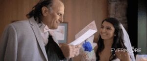 Father of the Bride tears up as he reads a love note from his daughter on her wedding day | www.EvermooreFilms.com
