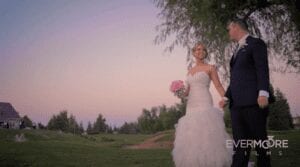 Sunset at The Links at RiverLakes - the perfect setting for a wedding! | www.EvermooreFilms.com