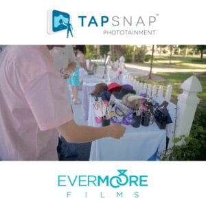 Choose a prop and hop right in - Tap Snap Phototainment! | www.EvermooreFilms.com