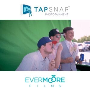 Big green screen + photo props + digital animation = Tap Snap fun! | www.EvermooreFilms.com