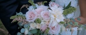 Gorgeous romantic bouquet by Make It Happen Events | www.EvermooreFIlms.com